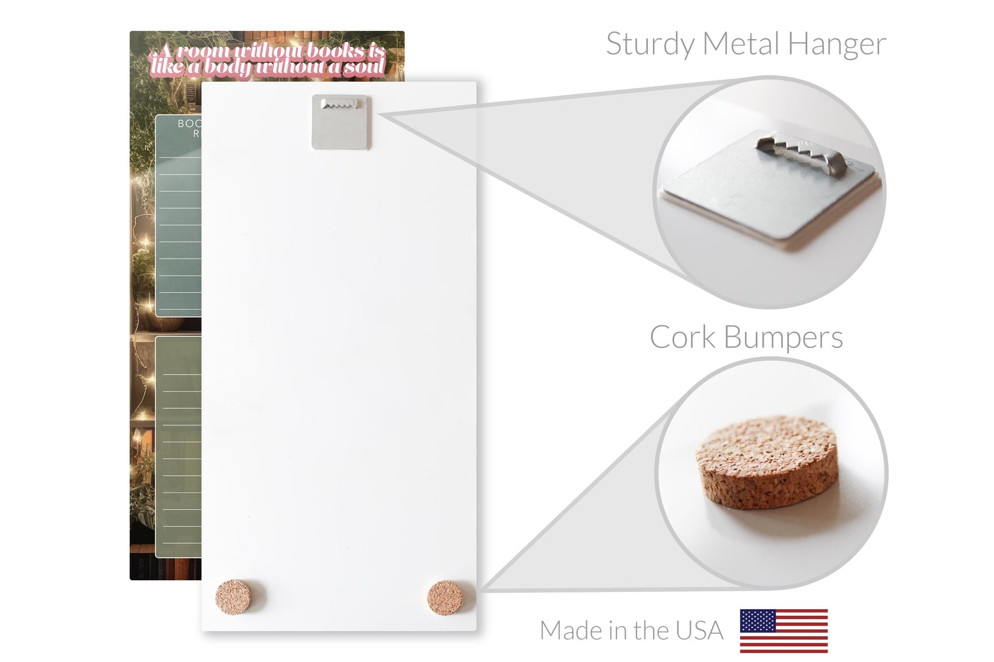 Lighted Book Nook Reading Tracker | 12x24