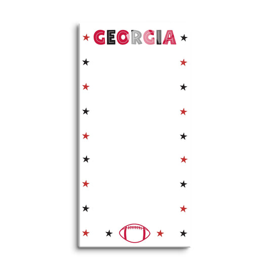 Clairmont & Co Game Day Stars Georgia Note Board | 8x16