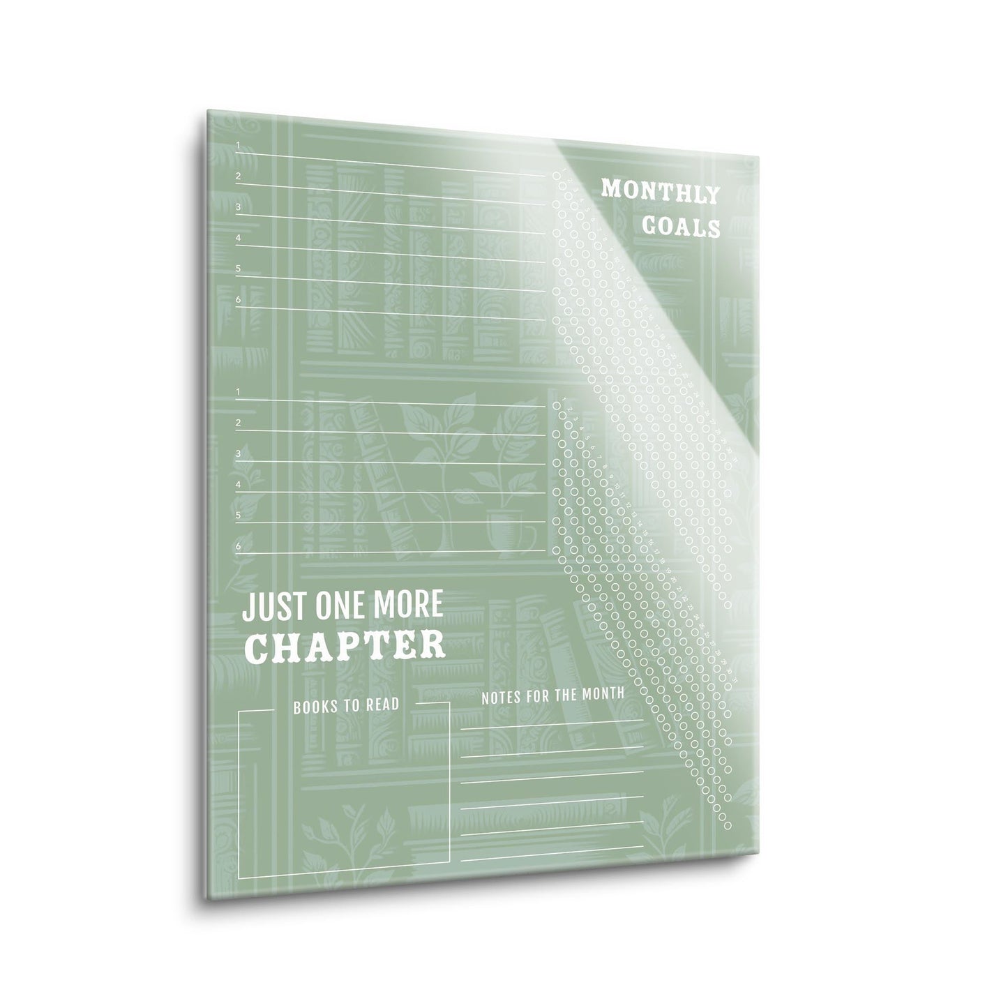Book Habit Tracker Just One More Chapter | 12x16