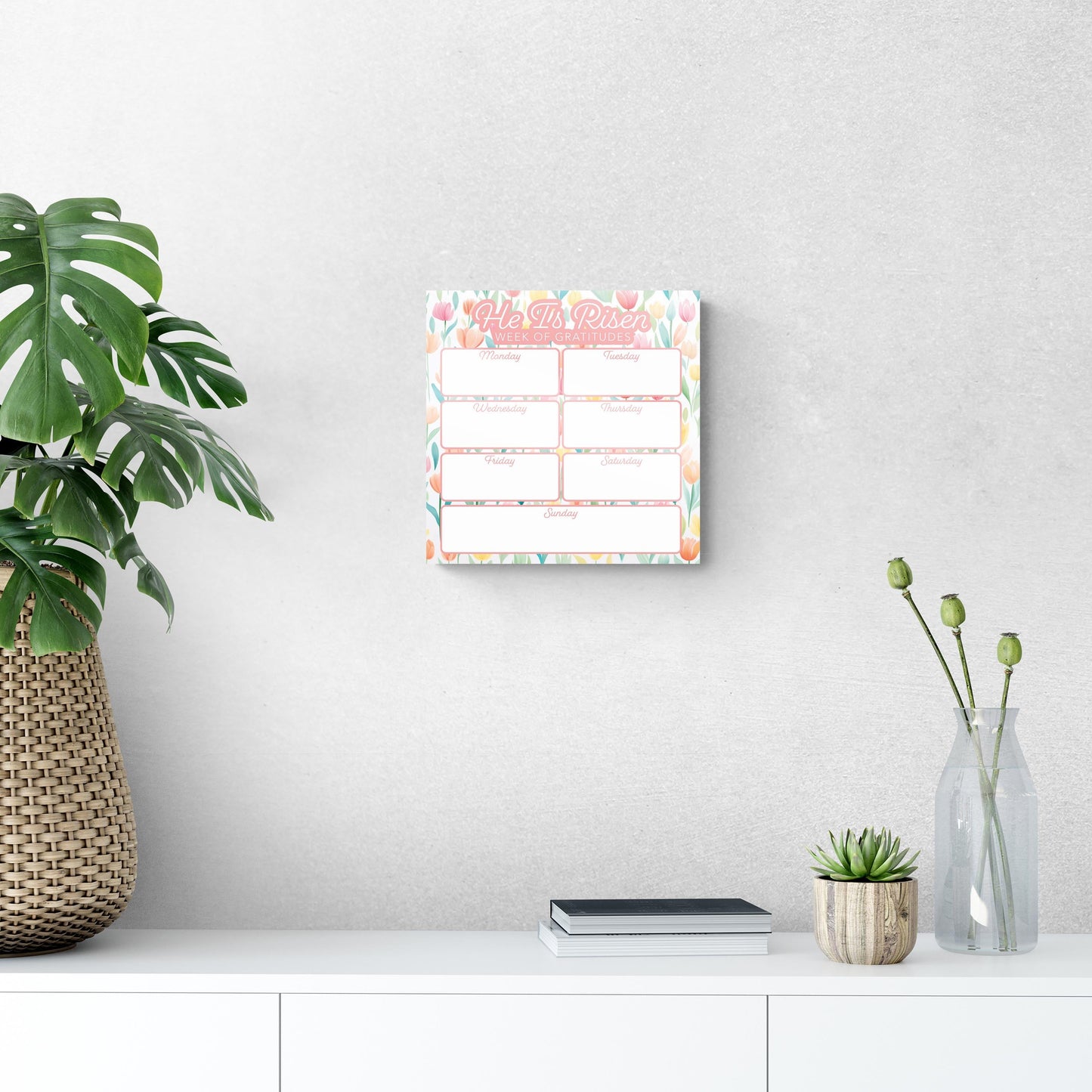 Spring Tracker He Is Risen Week Of Gratitudes | 12x12
