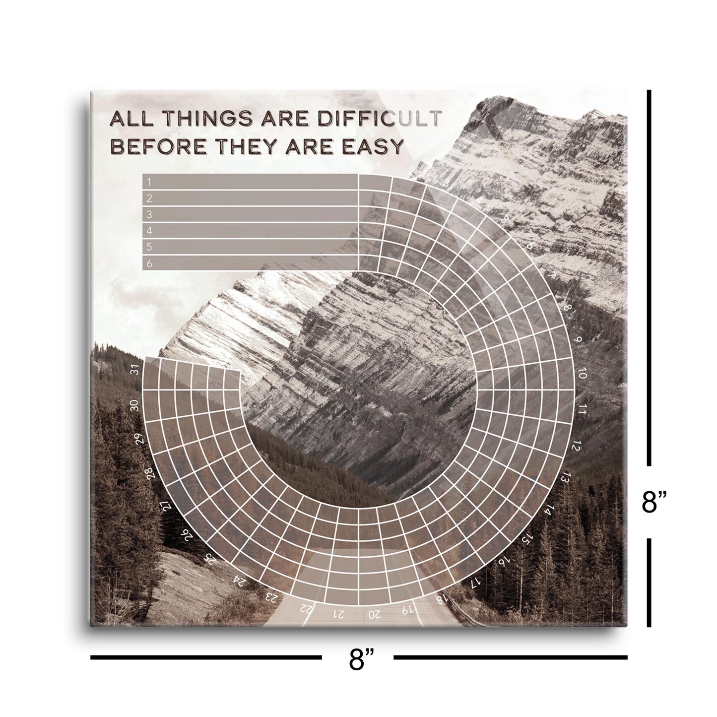 Mountain Road Habit Tracker All Things | 8x8