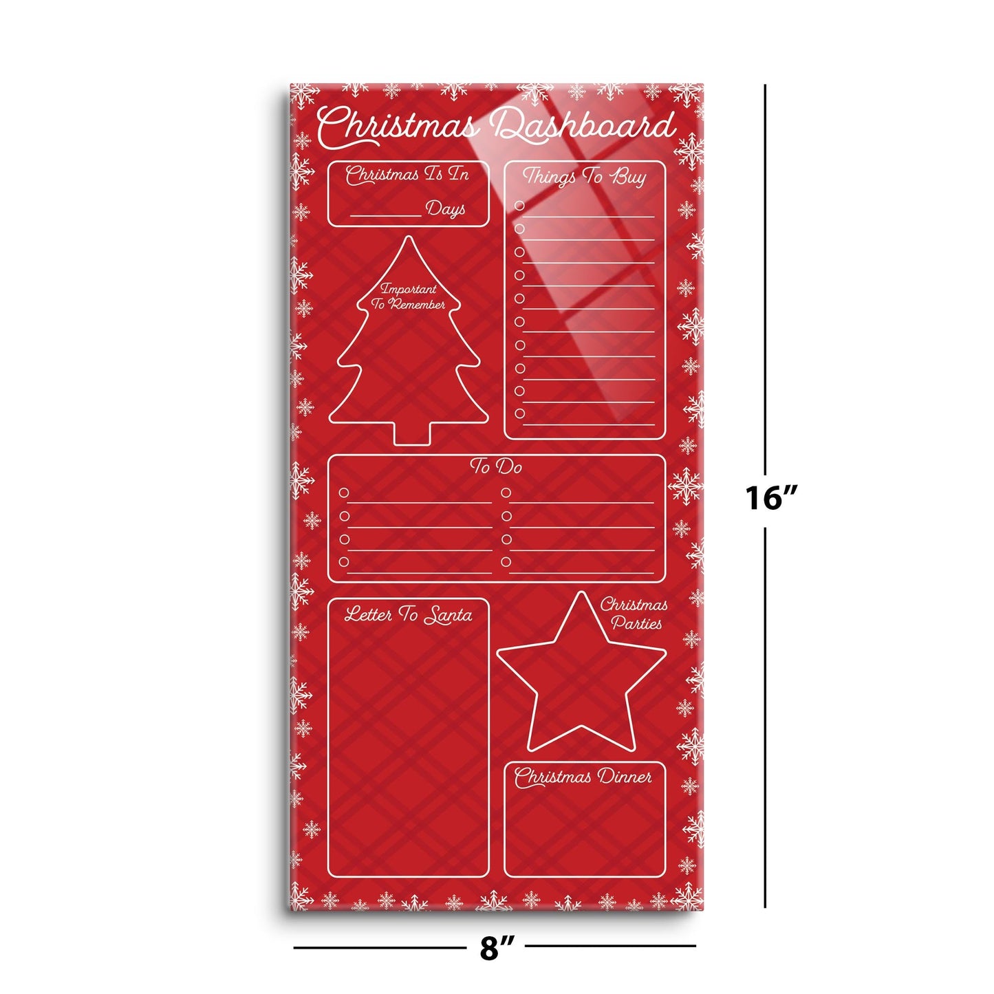 Classy Christmas Dashboard | 8x16