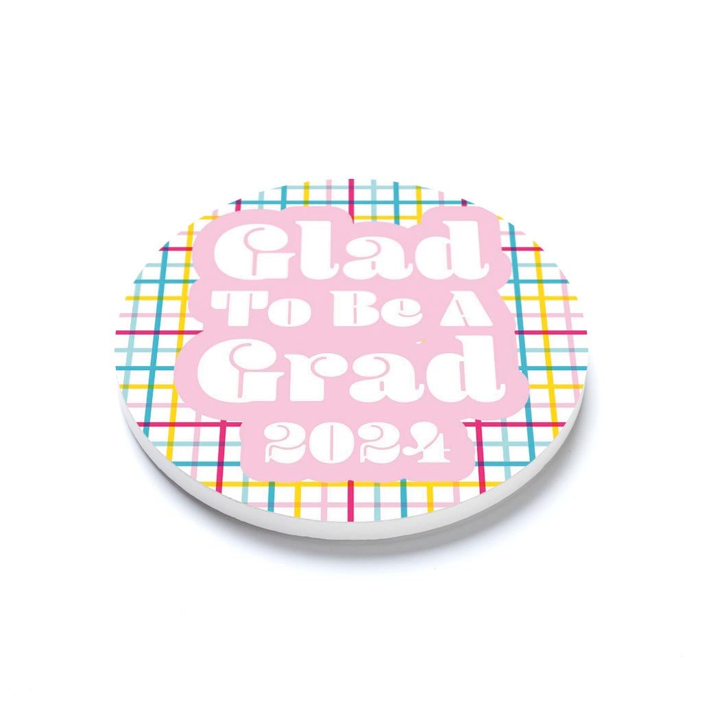 Graduation 2024 Glad To Be A Grad Colorful Grid | 4x4