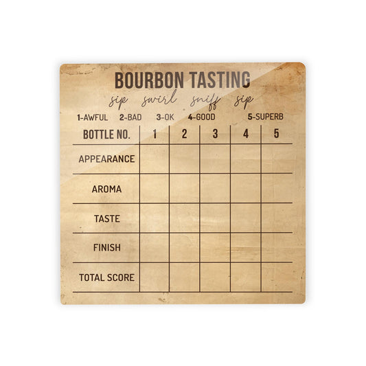 Bourbon Tasting Clear Reminder | 4x4
