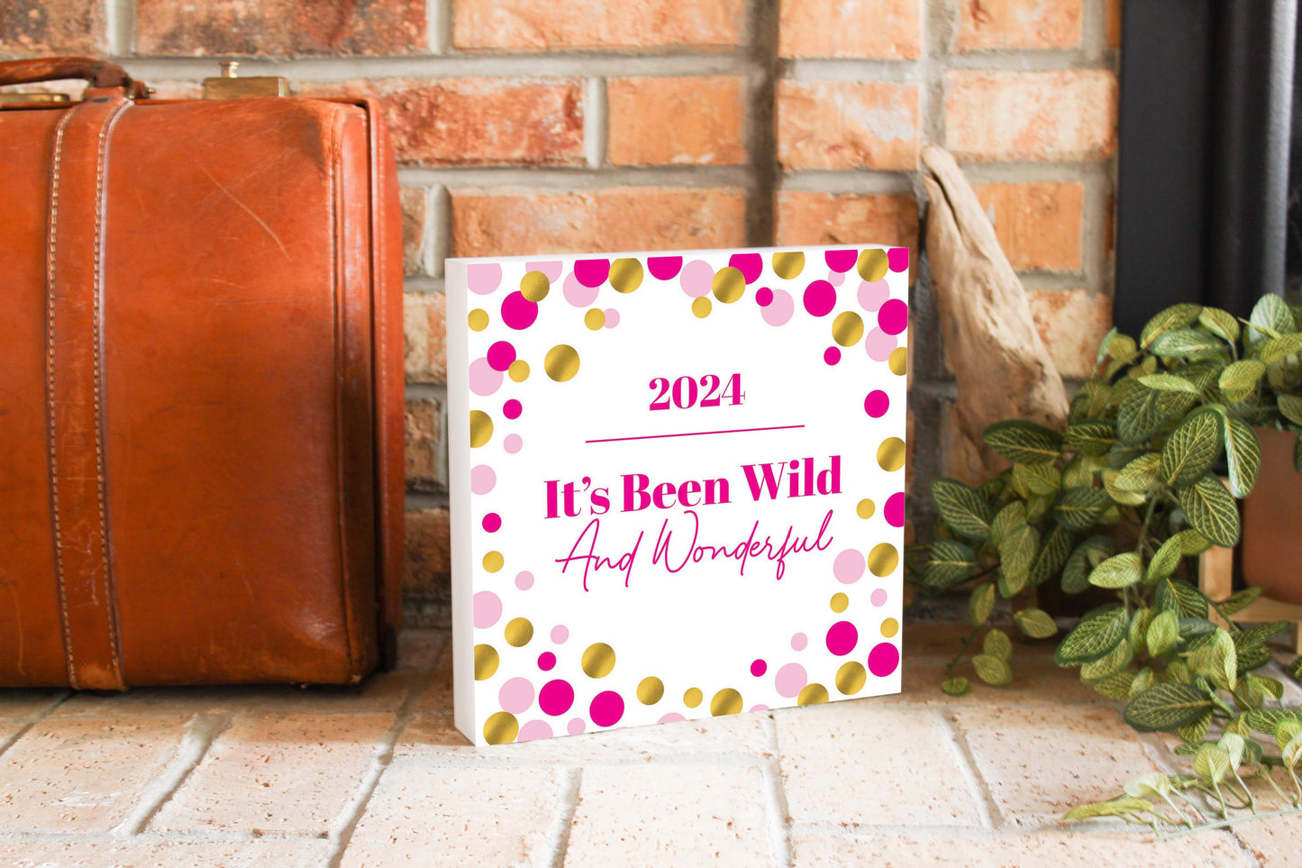 Graduation 2024 It's Been Wild Pink Confetti | 10x10
