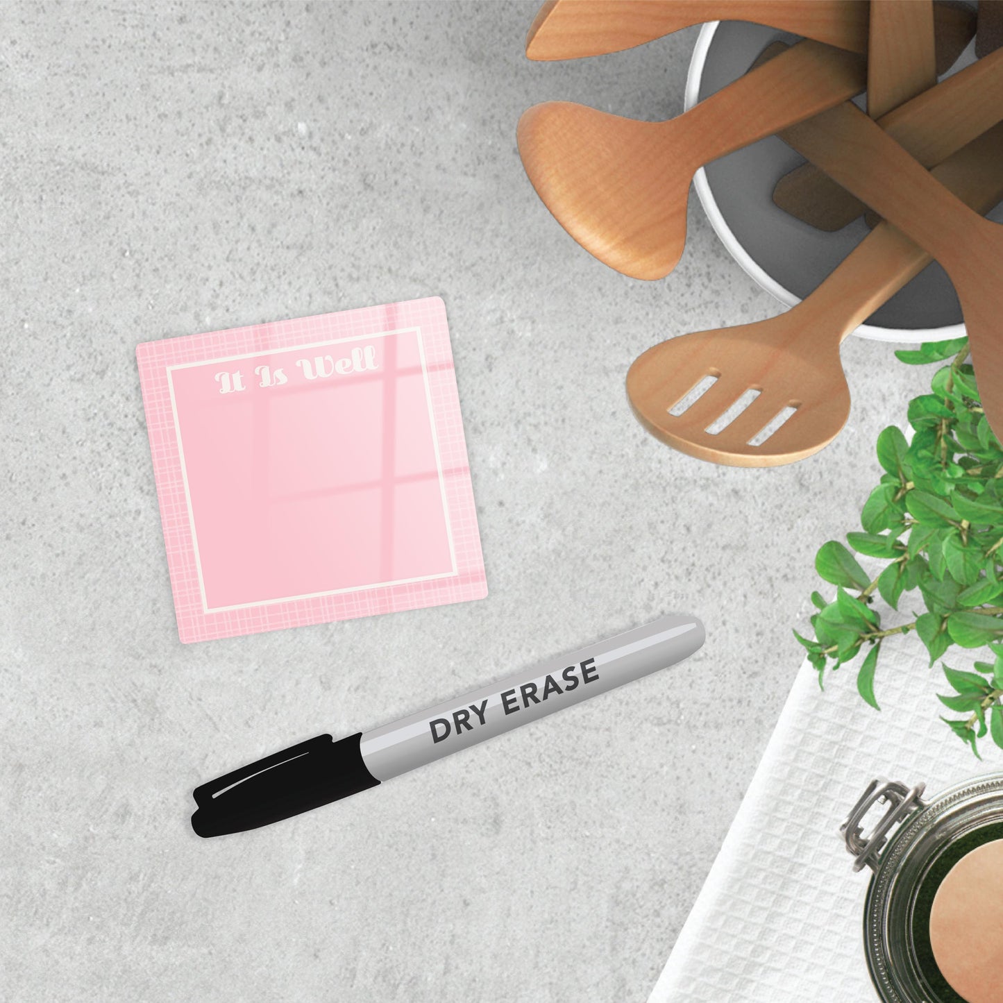 Spring Pastel Pink Hatch It Is Well | 4x4