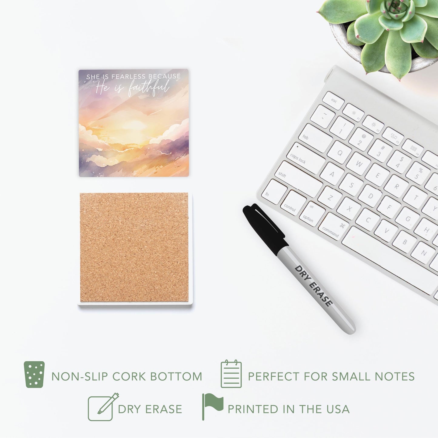 Colorful Faith Notes Sunset He Is Faithful | 4x4