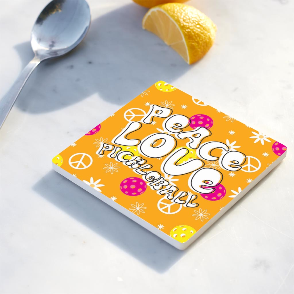 Neon Pickleball Peace Love Pickleball | 4x4