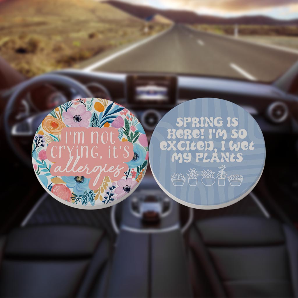 Spring Pastel Funny Floral & Blue Set | 2.65x2.65