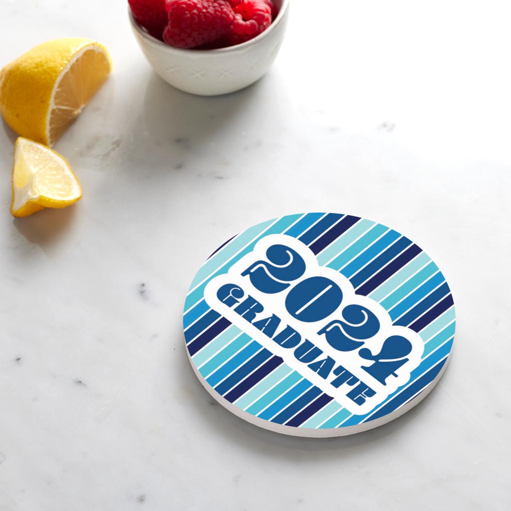 Graduation 2024 Graduate Navy Stripe | 4x4