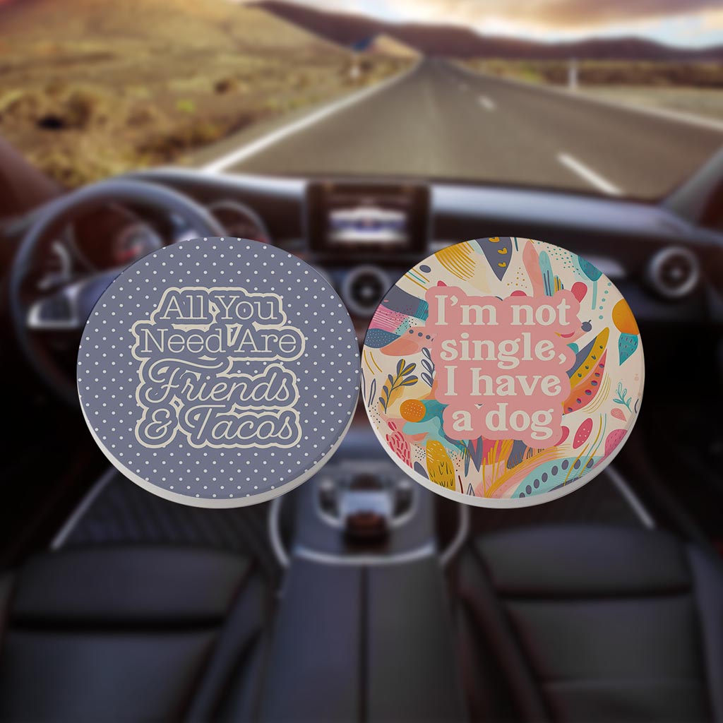 Valentine's Offset Car Coaster Set 2 | 2.65x2.65