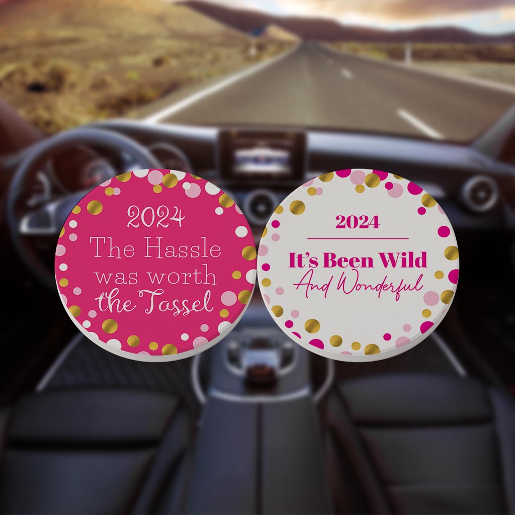 Graduation 2024 Pink Confetti Set | 2.65x2.65