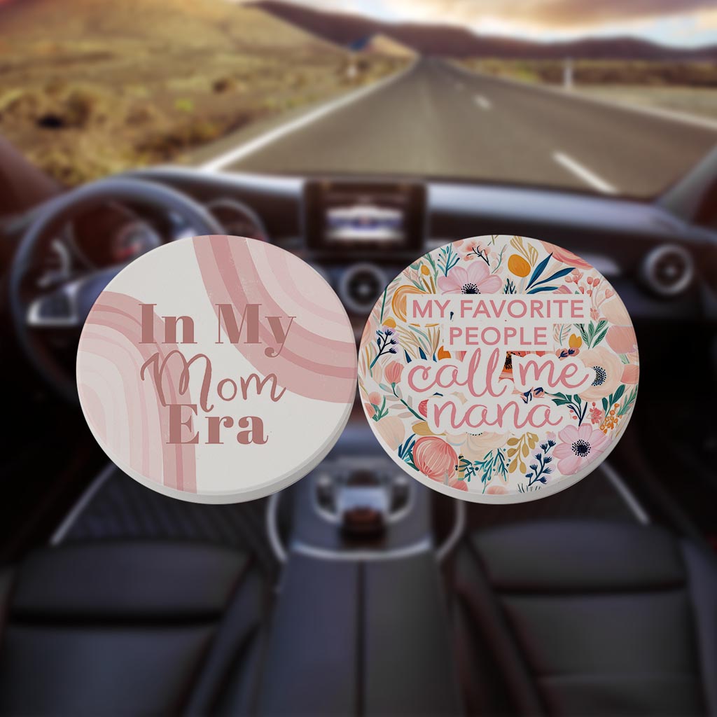 Mother's Day Offset Car Coaster Set 2 | 2.65x2.65