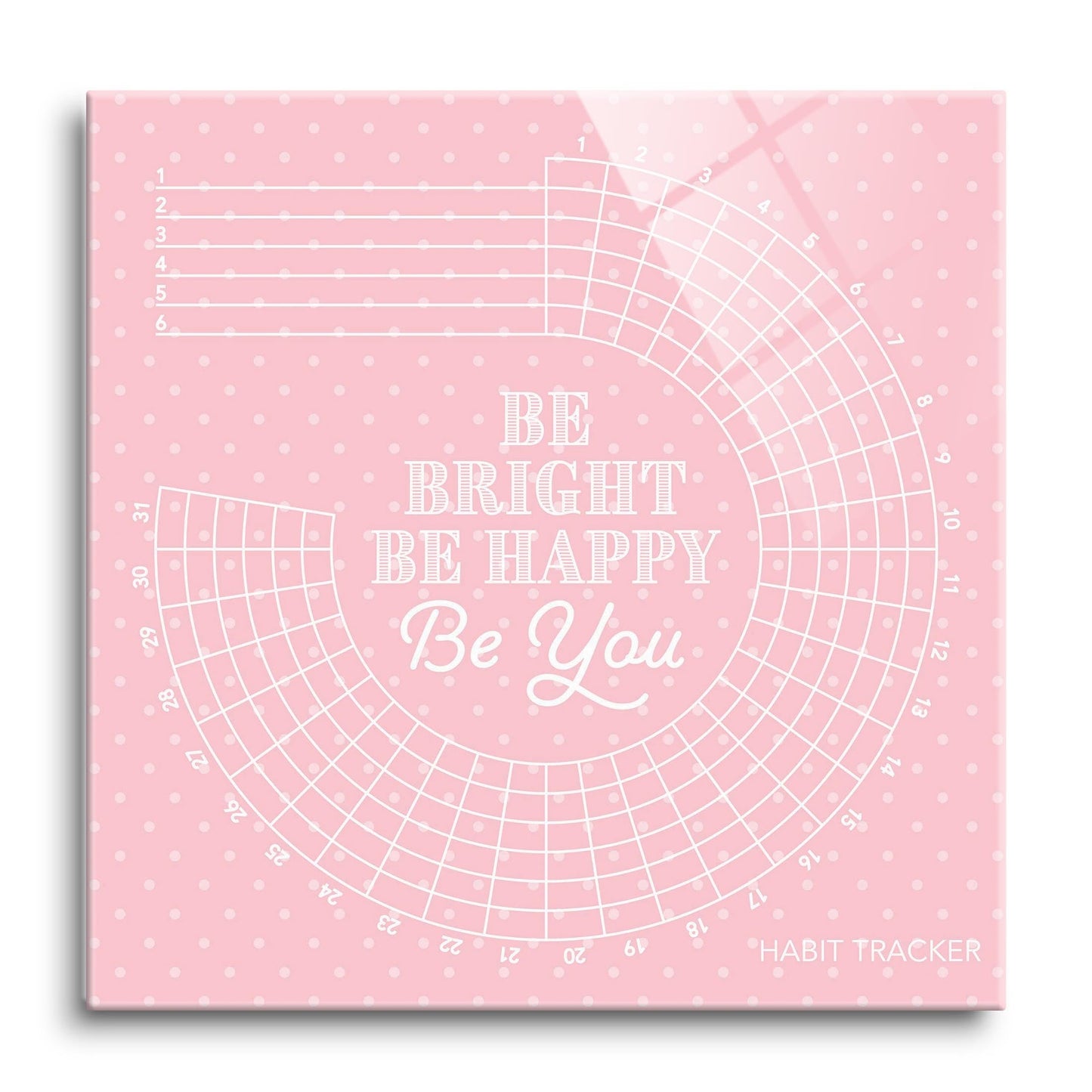 Spring Tracker Pink Polkadot Be Bright | 12x12
