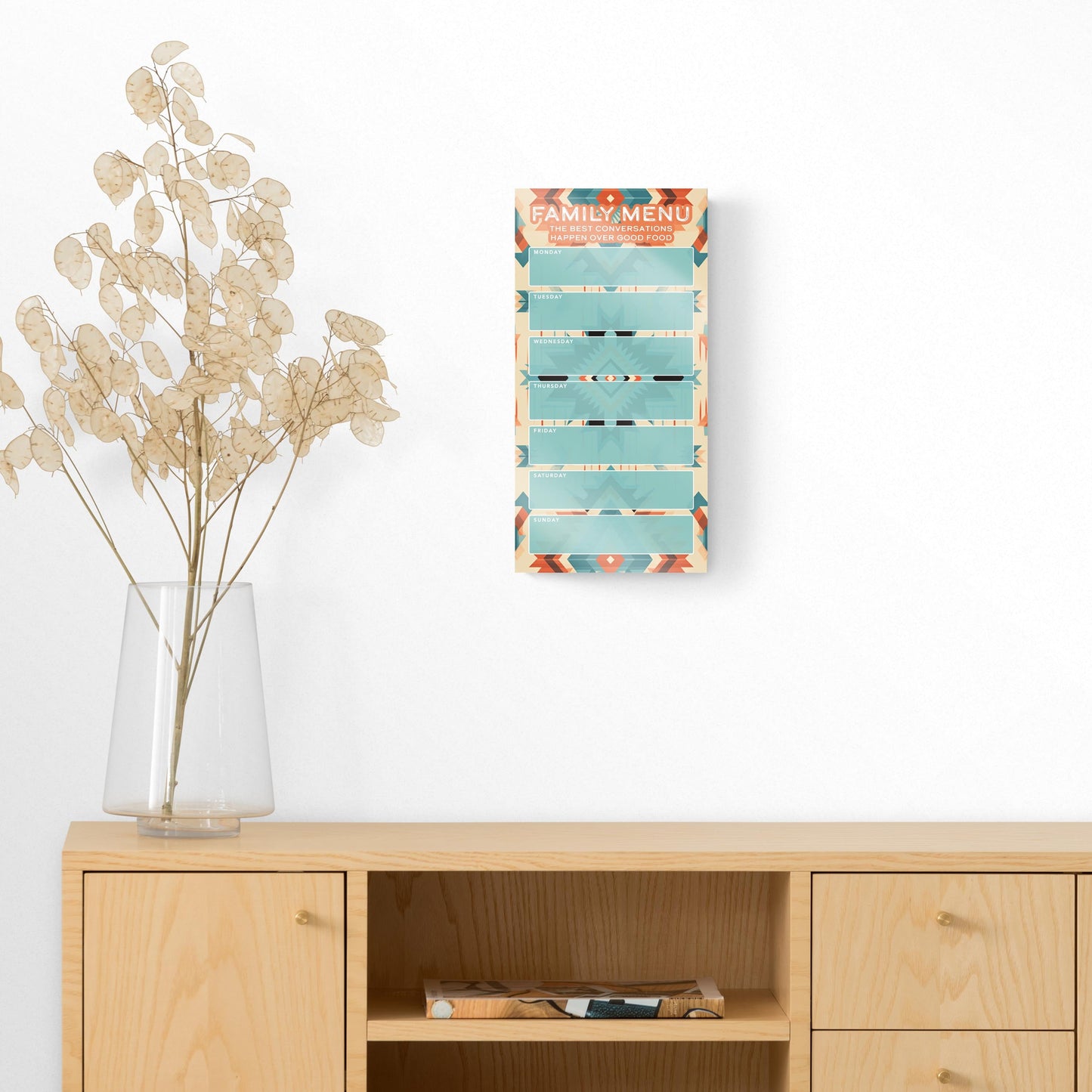 Western Quilt Pattern Family Menu | 8x16