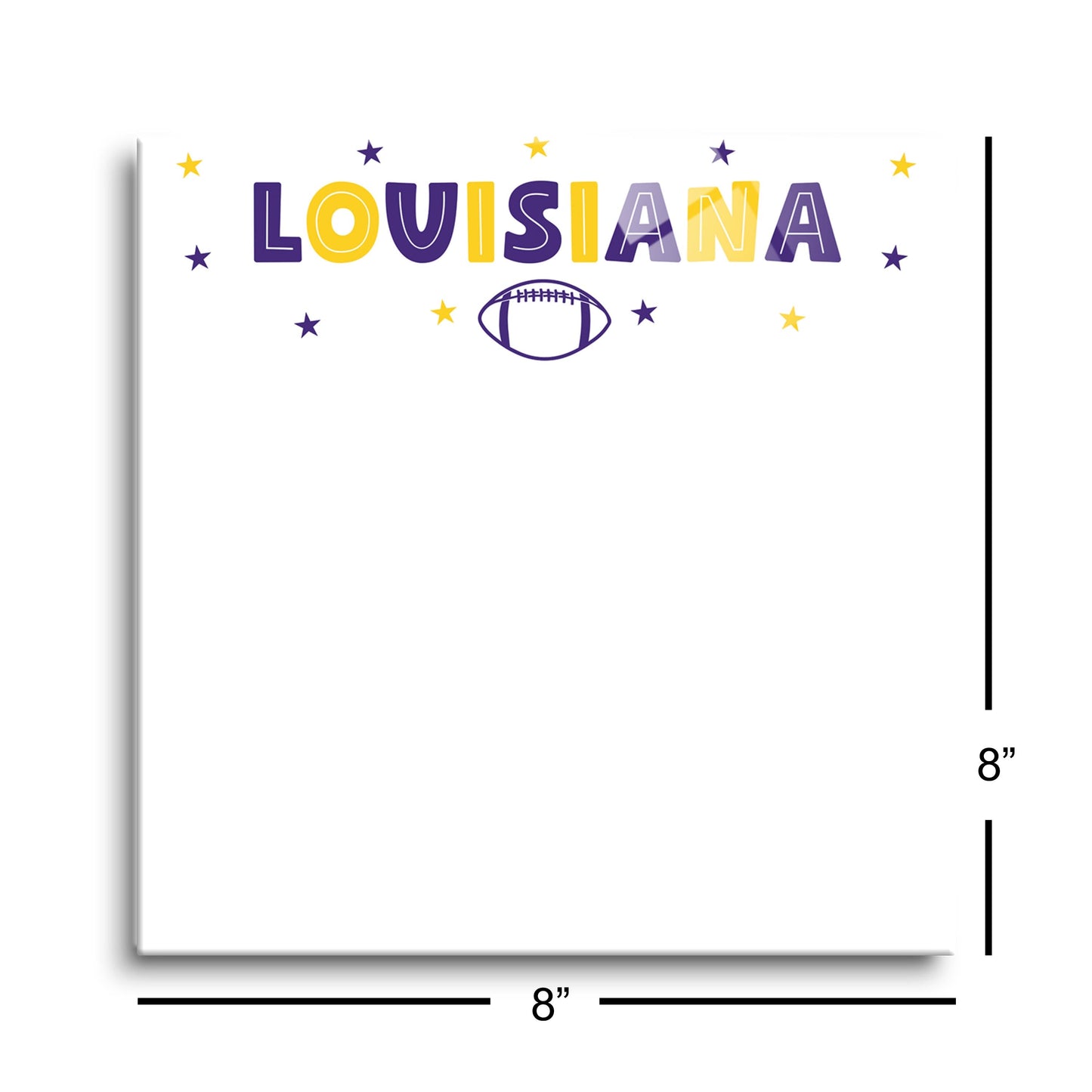 Clairmont & Co Game Day Stars LA Note Board | 8x8