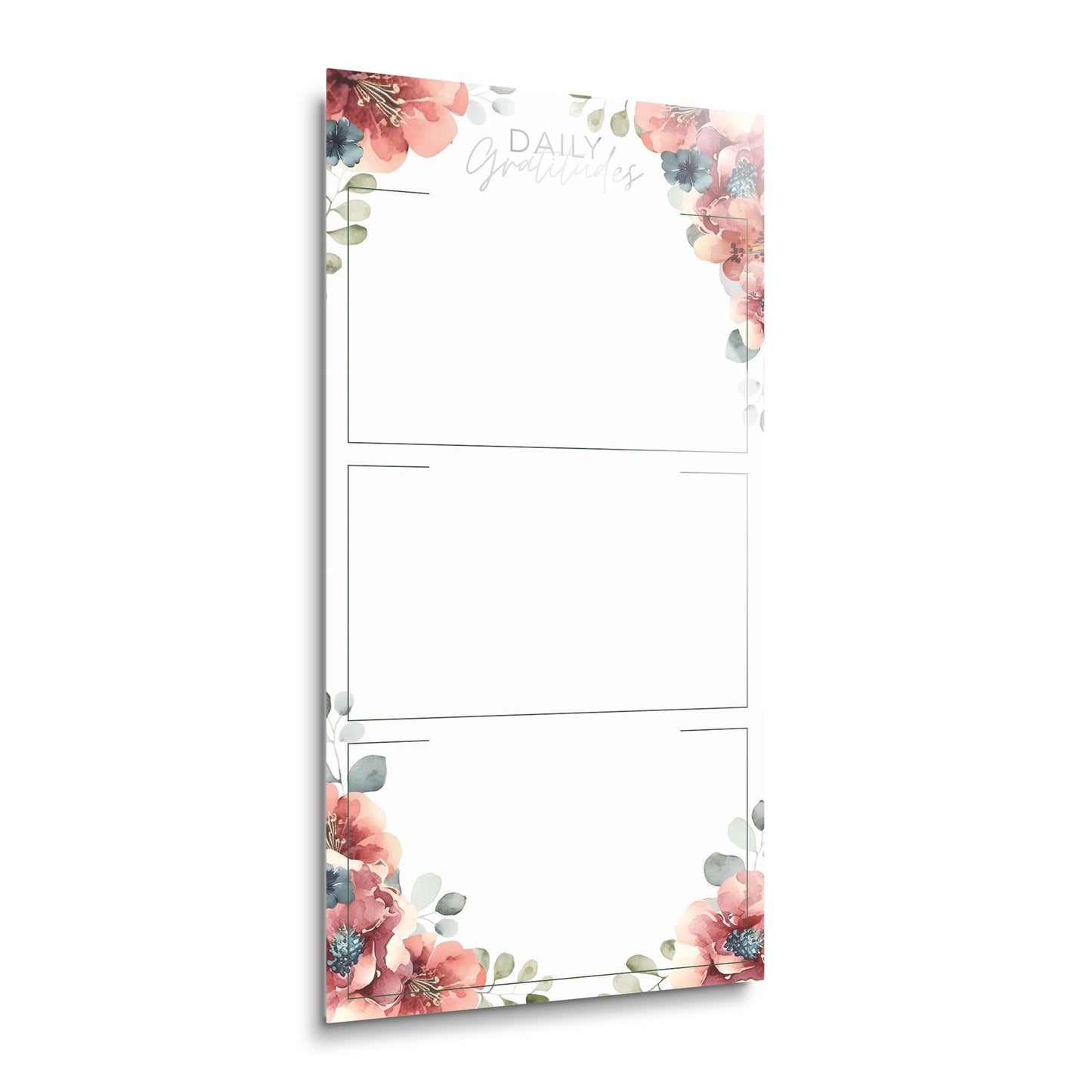Floral Daily Gratitudes Message Board | 12x24