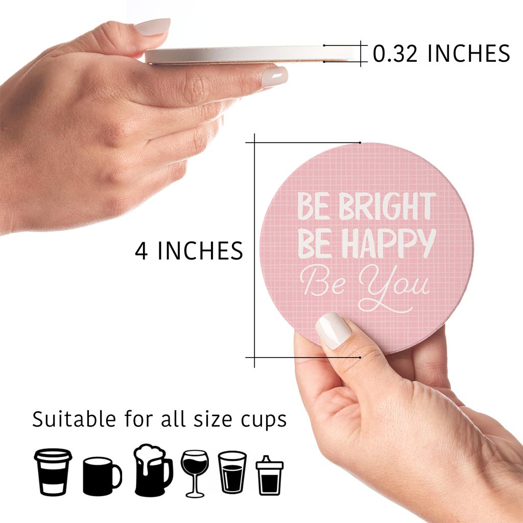 Spring Offset Circle Coaster Set | 4x4