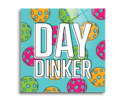 Neon Pickleball Day Dinker Blue | 8x8