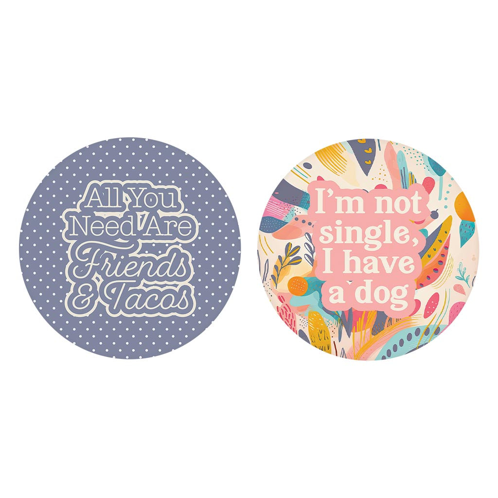 Valentine's Offset Car Coaster Set 2 | 2.65x2.65