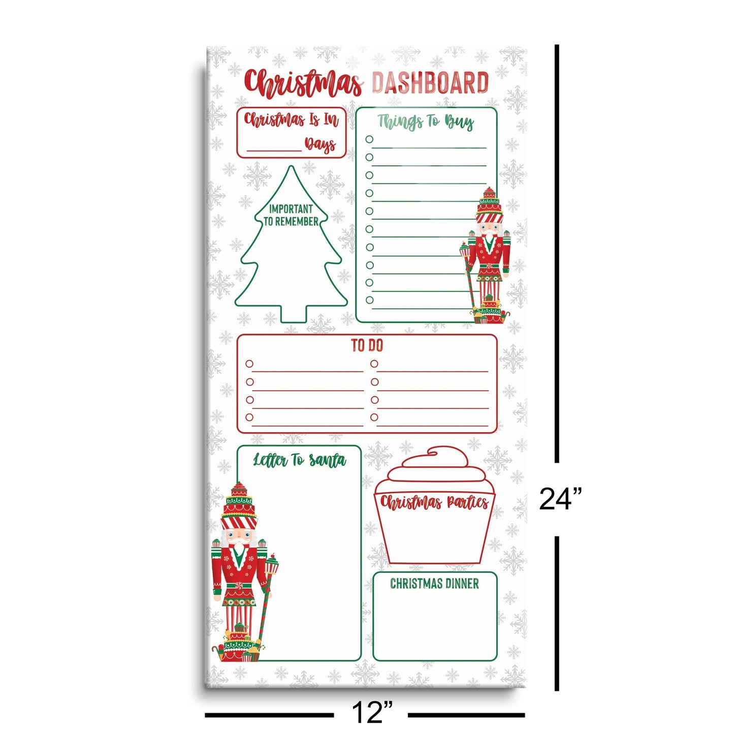 Classic Candyland Nutcracker Christmas Dashboard | 12x24