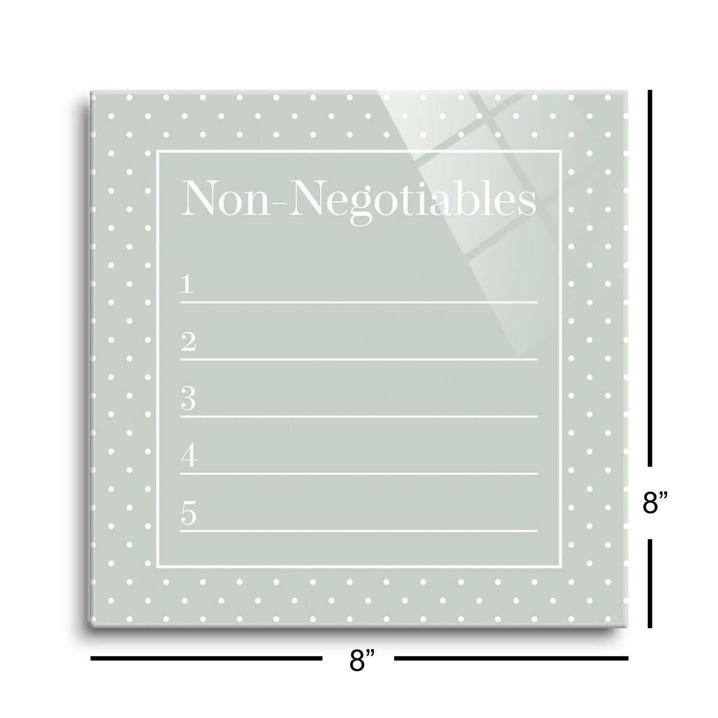 Sage Polka Dot Non-Negotiables | 8x8