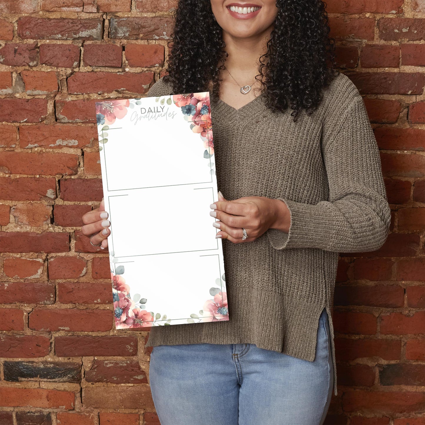 Floral Daily Gratitudes Message Board | 8x16