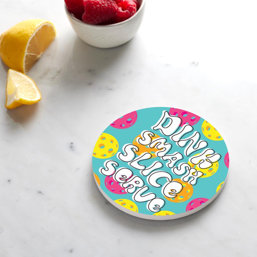 Neon Pickleball Dinnk Smash Slice Serve | 4x4