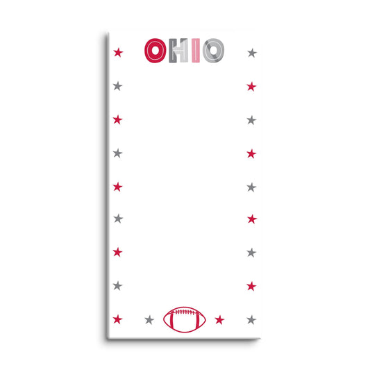 Clairmont & Co Game Day Stars Ohio Note Board | 8x16