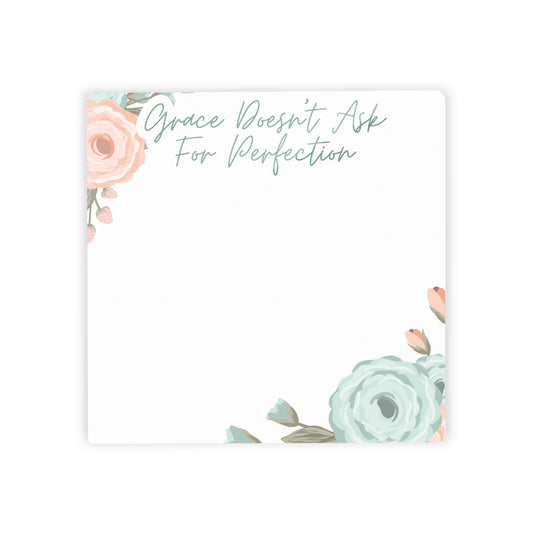 Colorful Faith Notes Floral Grace Doesn't Ask | 4x4