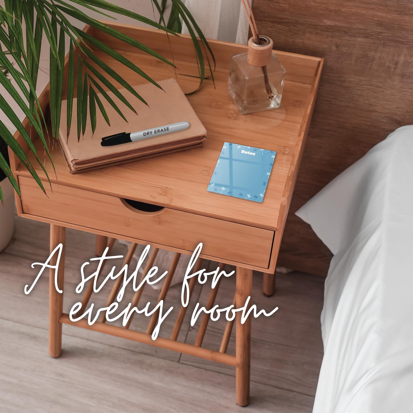 Coastal Blue Palm Trees Notes | 4x4