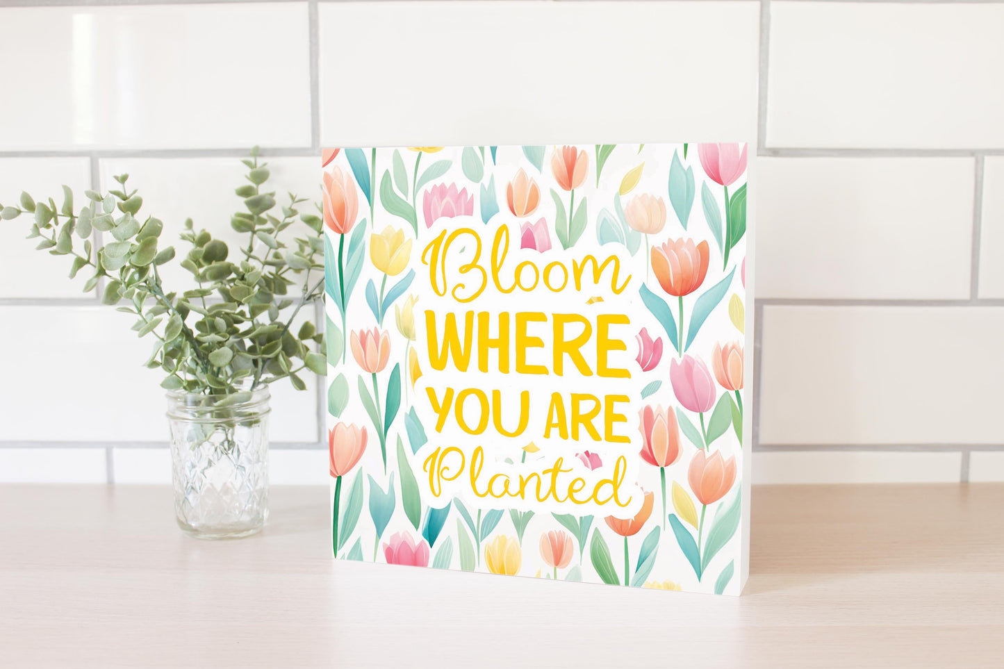 Spring Pastel Bloom Where You Are Planted | 10x10