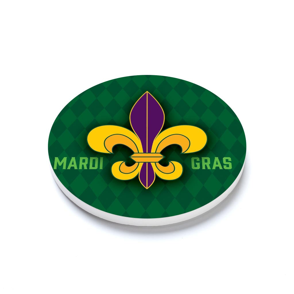 Mardi Gras Fleur De Lis | 4x4