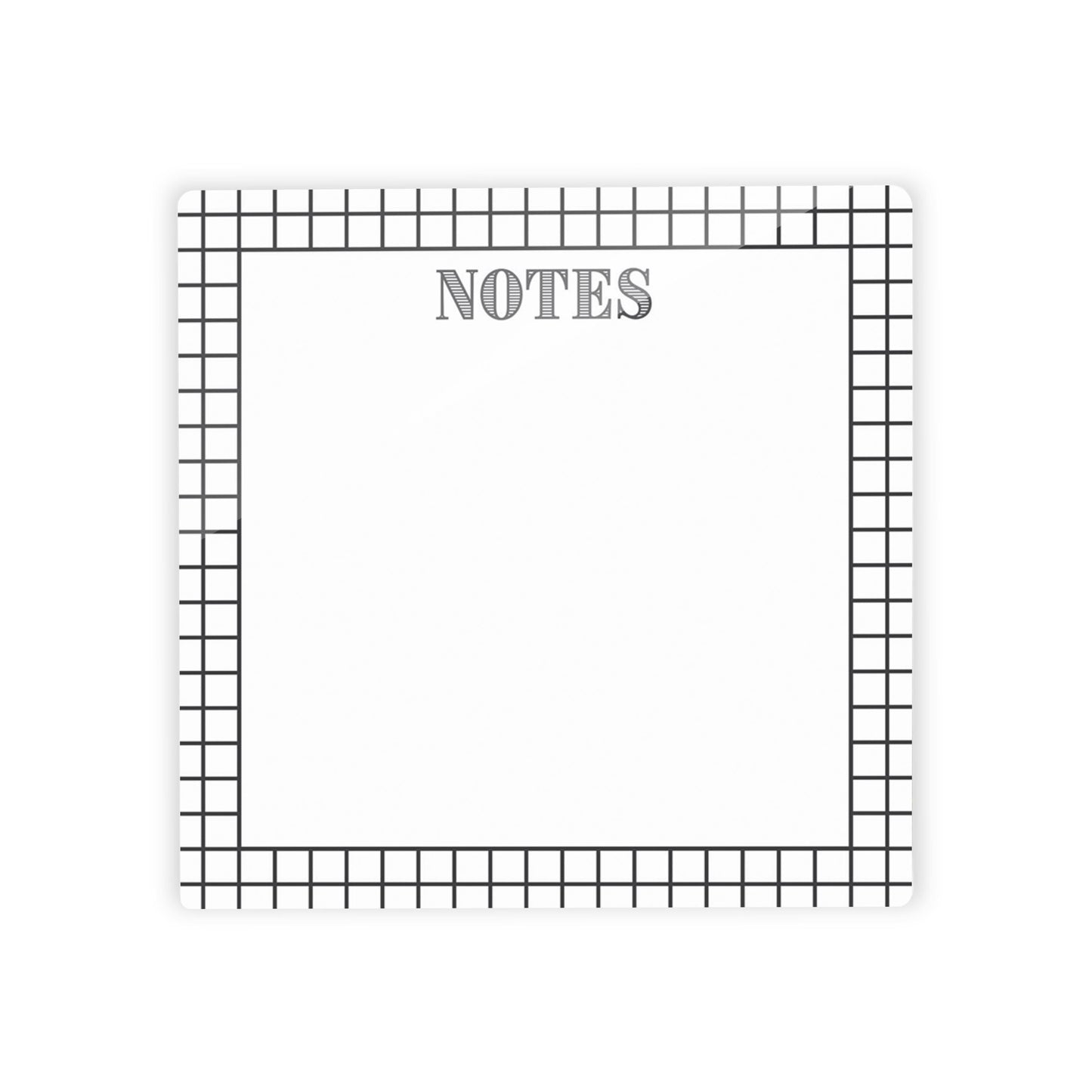 Black & White Pattern Notes Cross Line | 4x4
