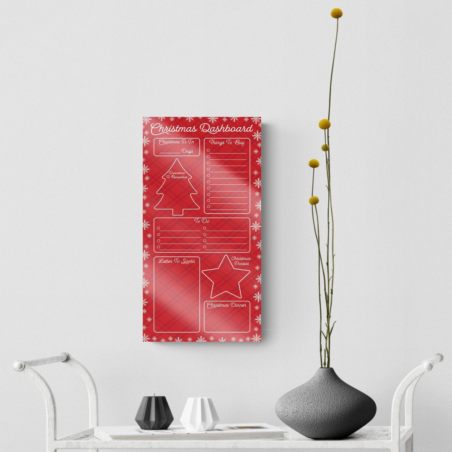 Classy Christmas Dashboard | 8x16