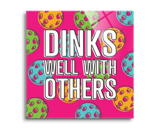 Neon Pickleball Dinks Well | 8x8