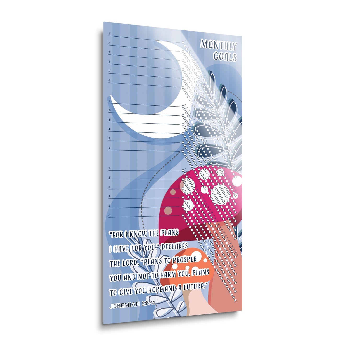 Children's Mushroom Habit Tracker | 12x24