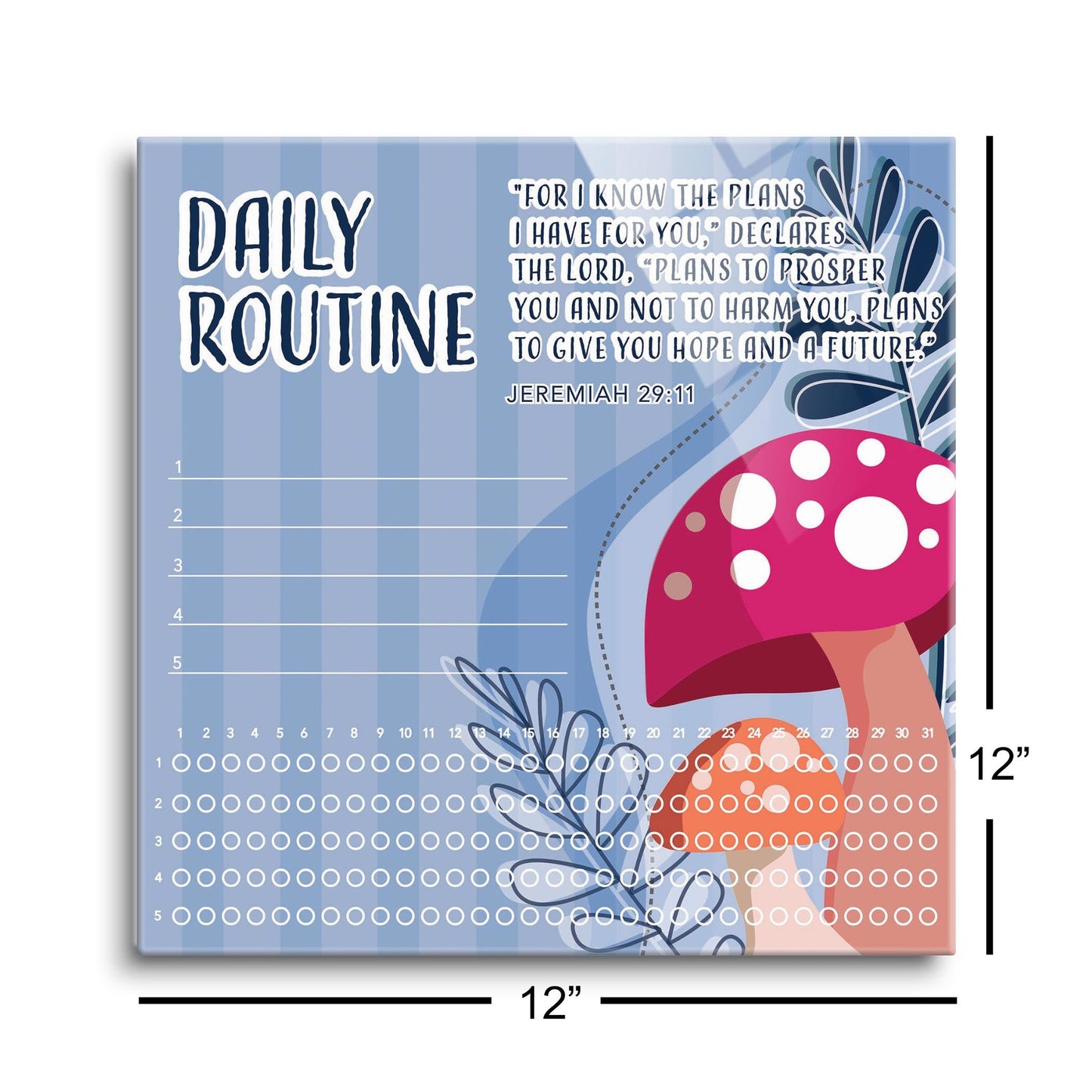Children's Mushroom Daily Routine | 12x12