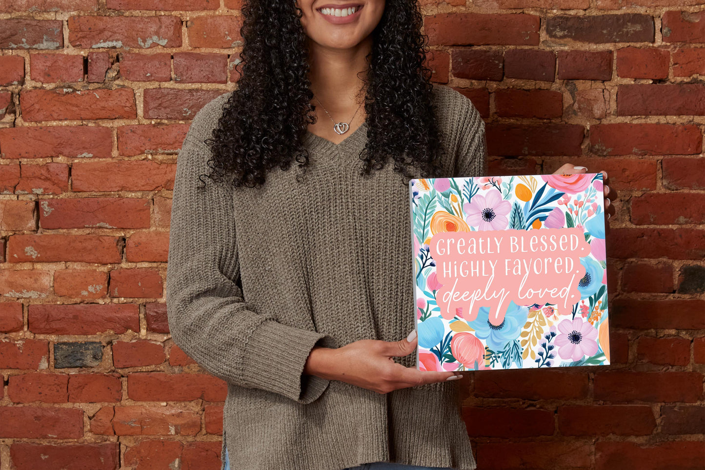 Floral Spring Deeply Loved | 10x10