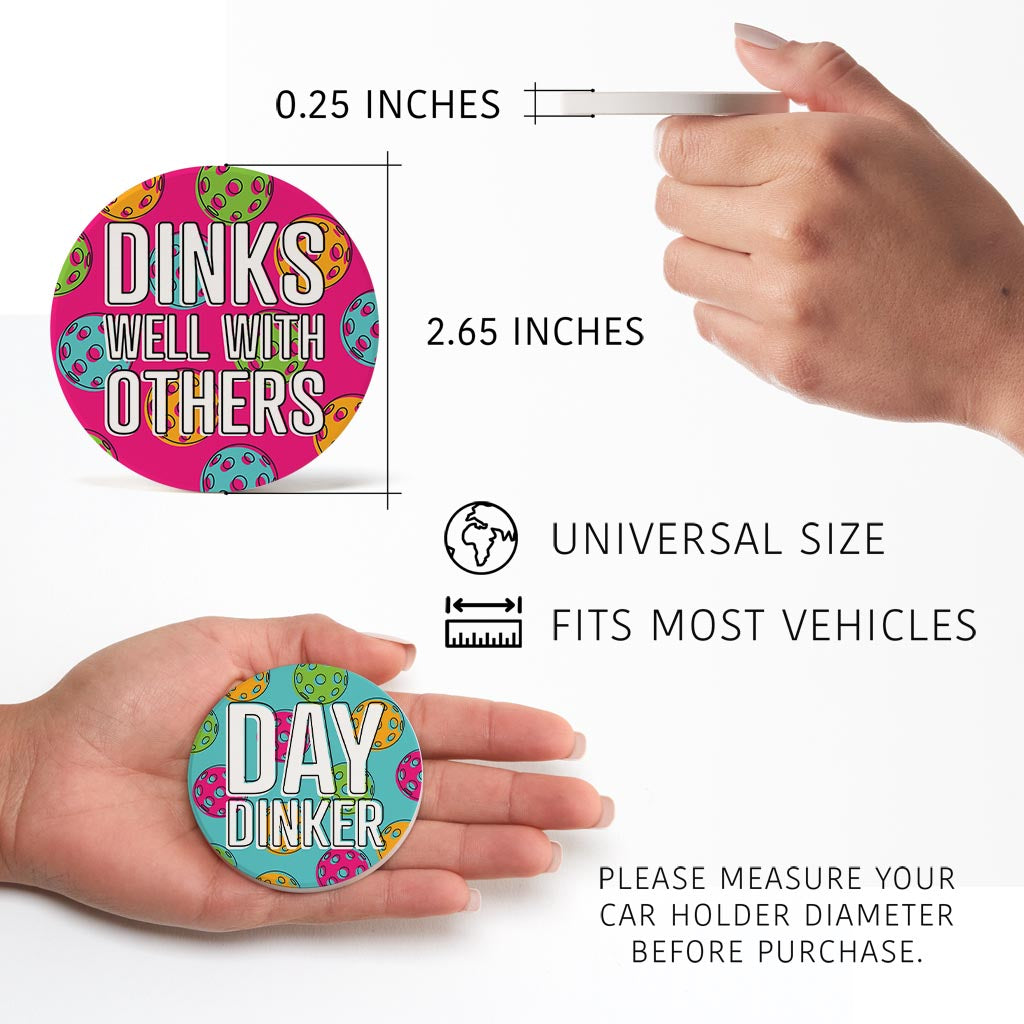 Neon Pickleball Dinks Well & Day Dinker | 2.65x2.65