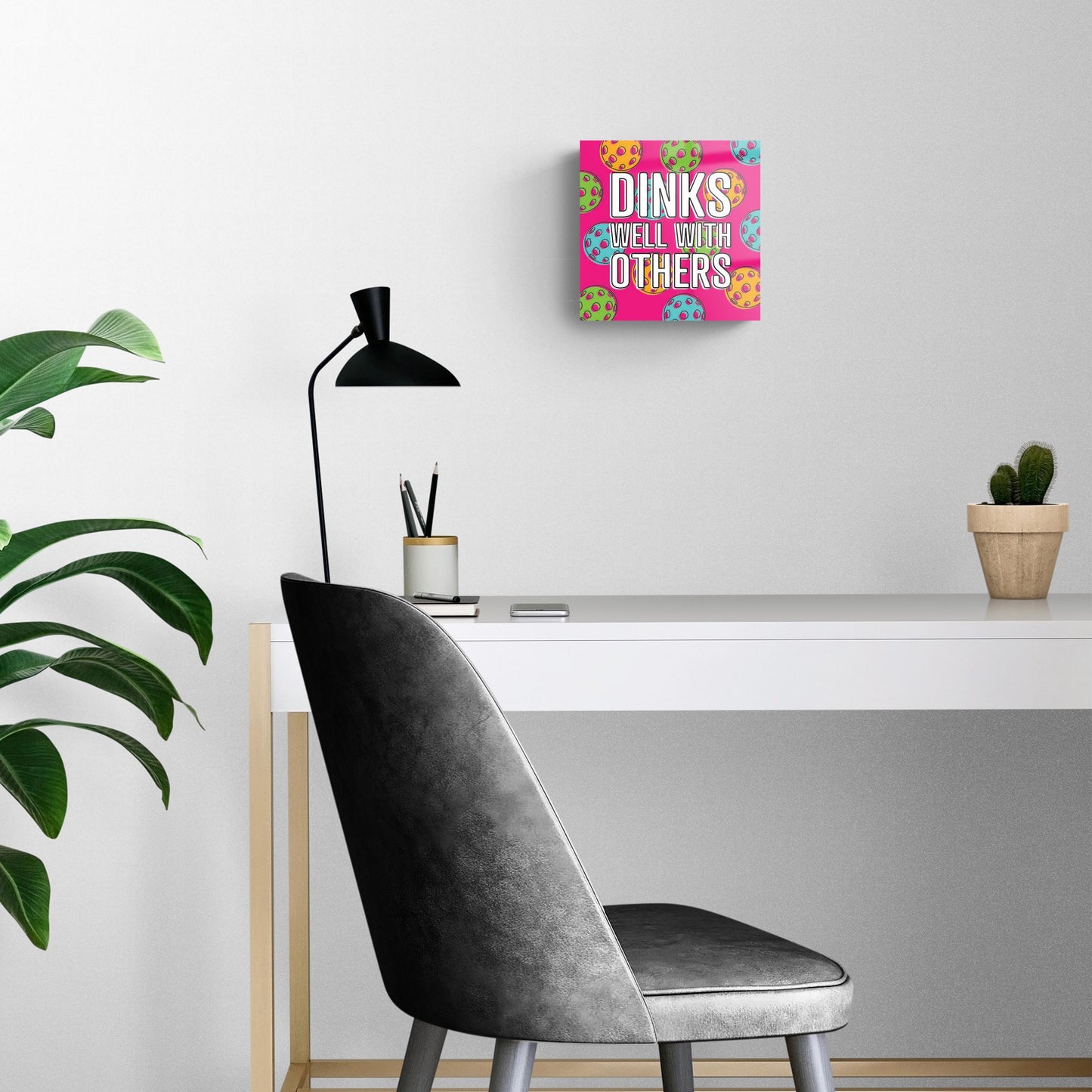 Neon Pickleball Dinks Well | 8x8