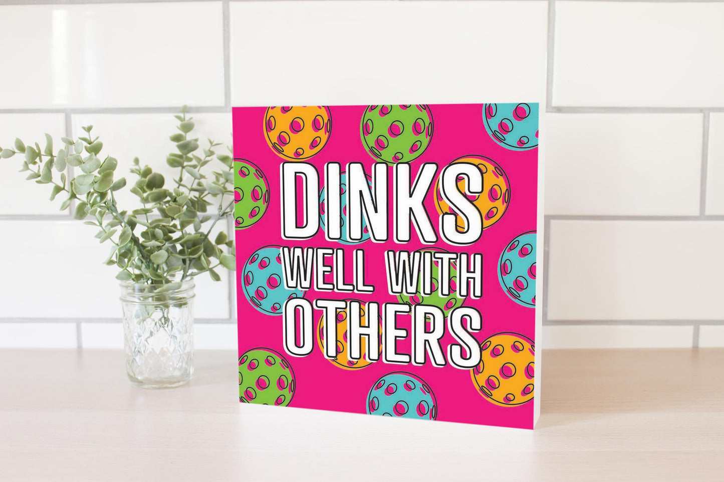Neon Pickleball Dinks Well | 10x10
