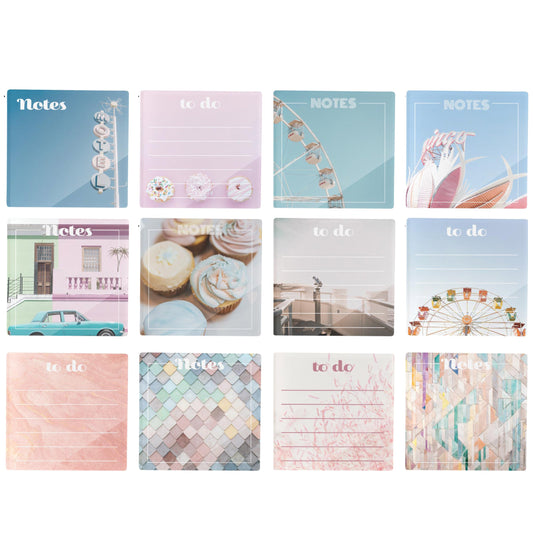 Retro Pastel Clear Reminder Pre-Pack | 48 Pieces