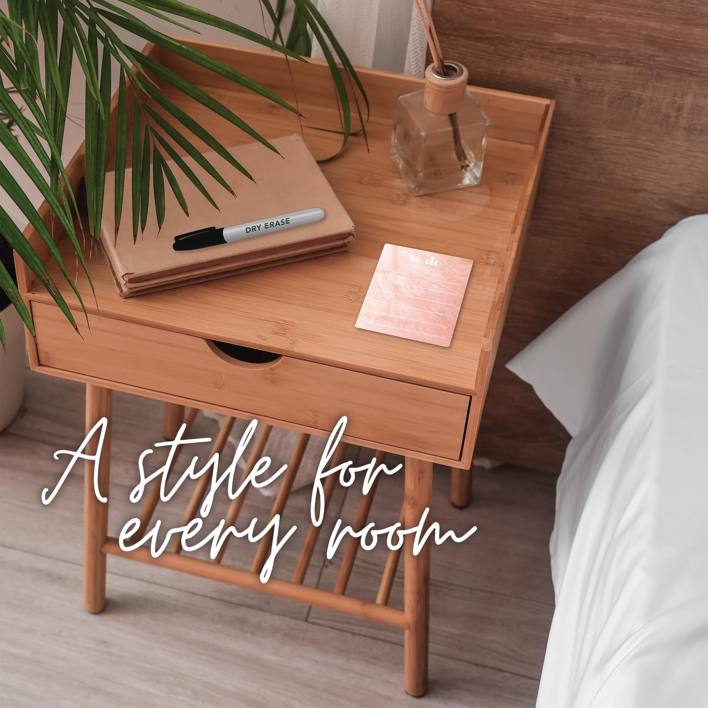 Retro Pastel Notes Pink Marble | 4x4
