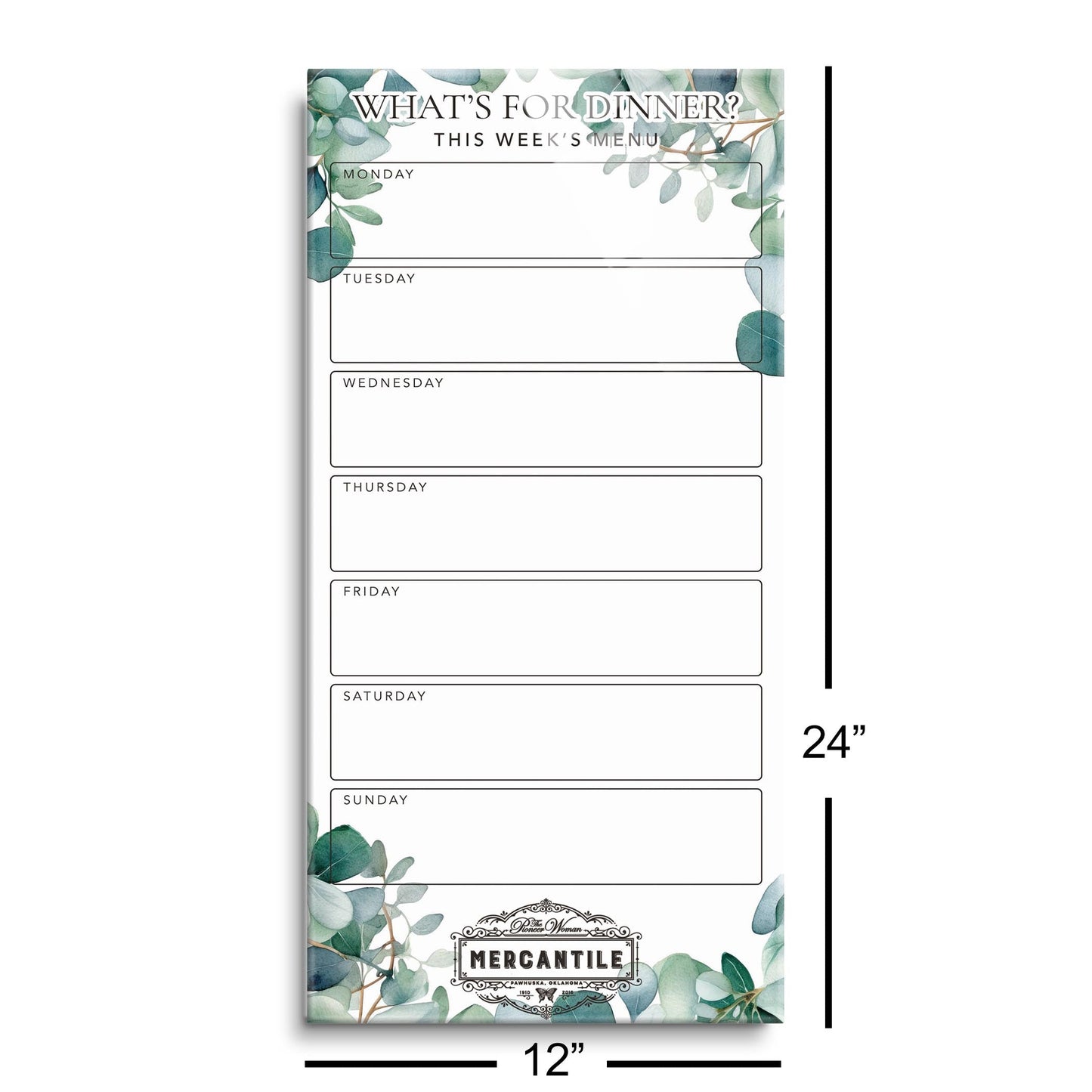 Eucalyptus What's For Dinner Mercantile | 12x24
