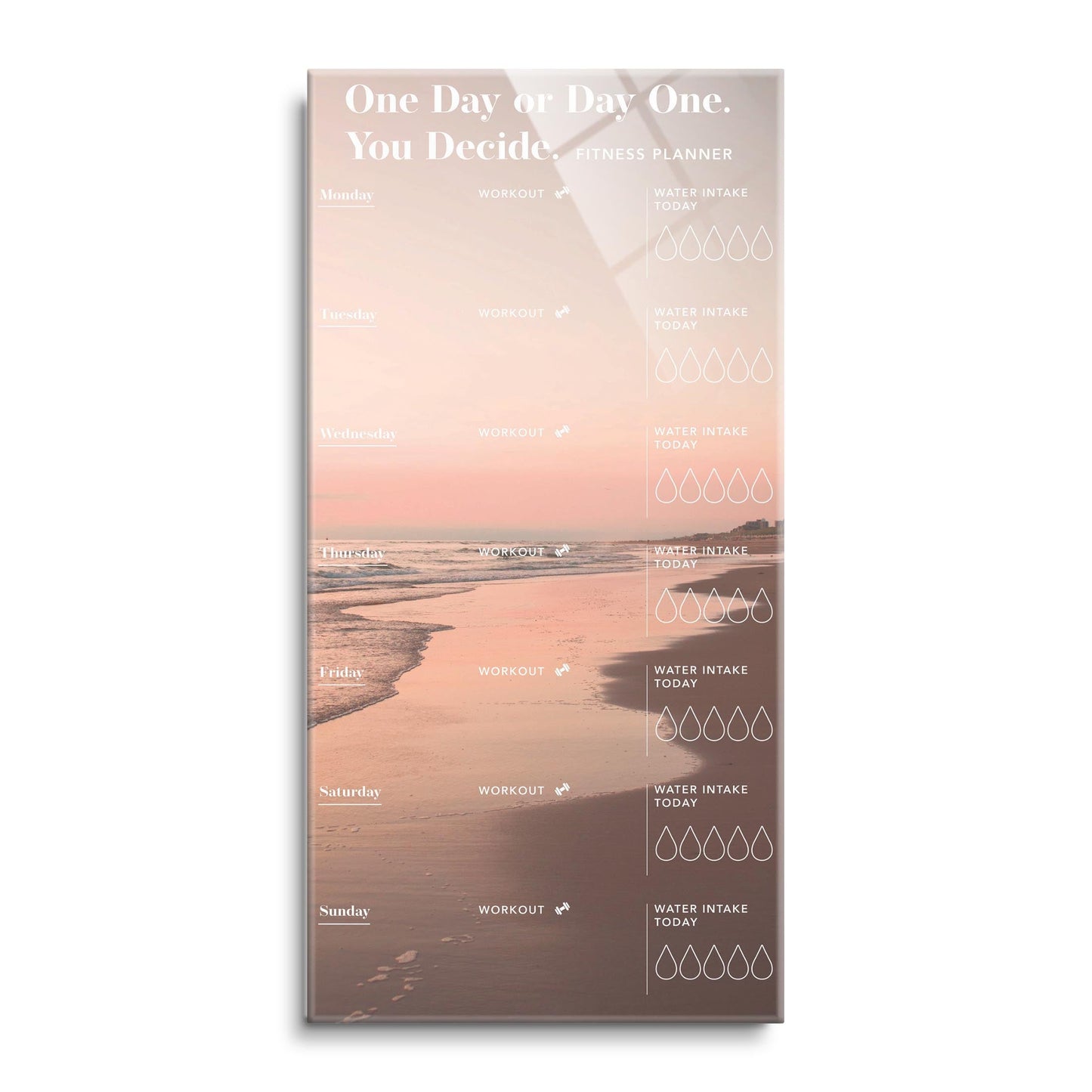 Neutral Sunset Beach Day One Fitness Tracker | 12x24