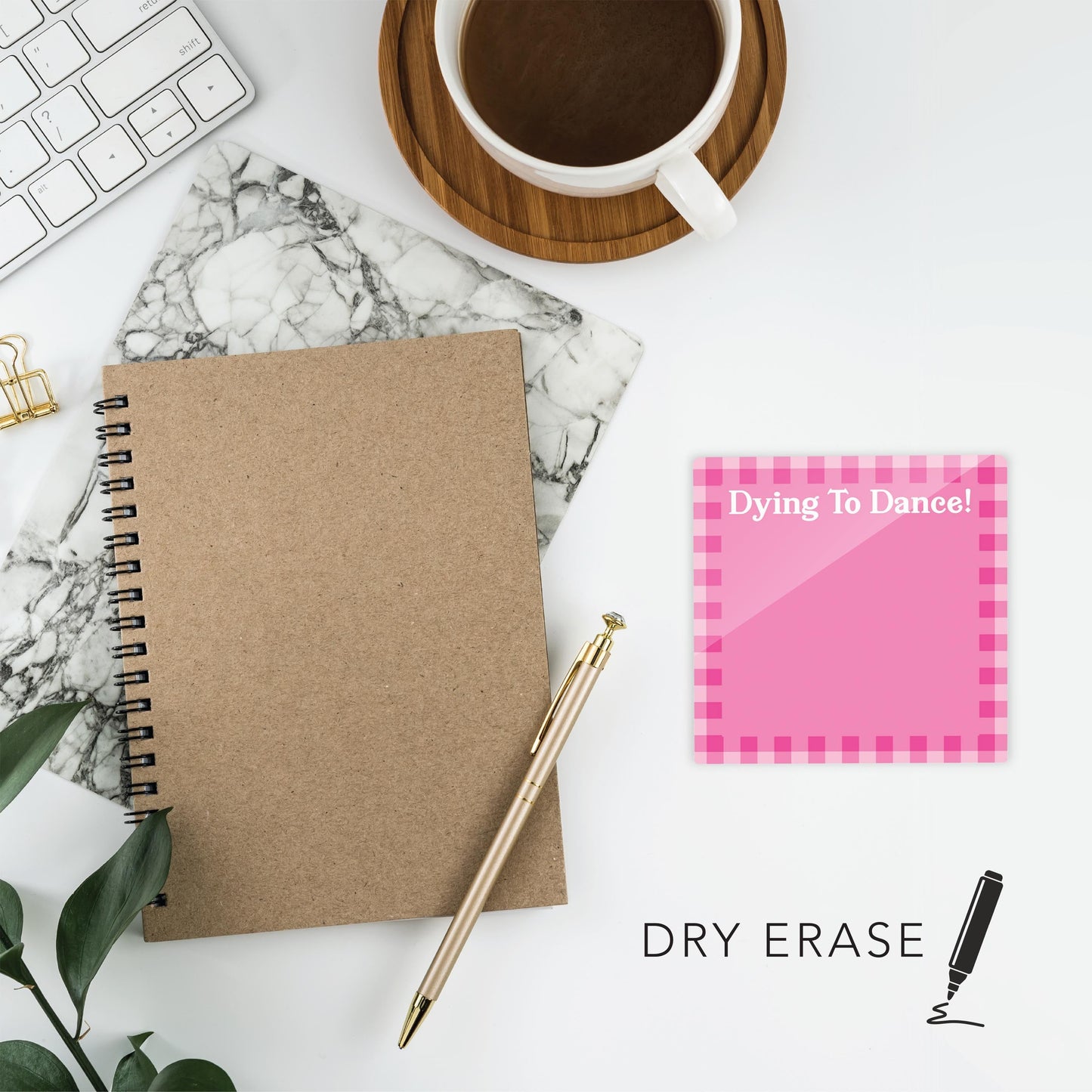 Pink Dream Checkered Dying to Dance | 4x4