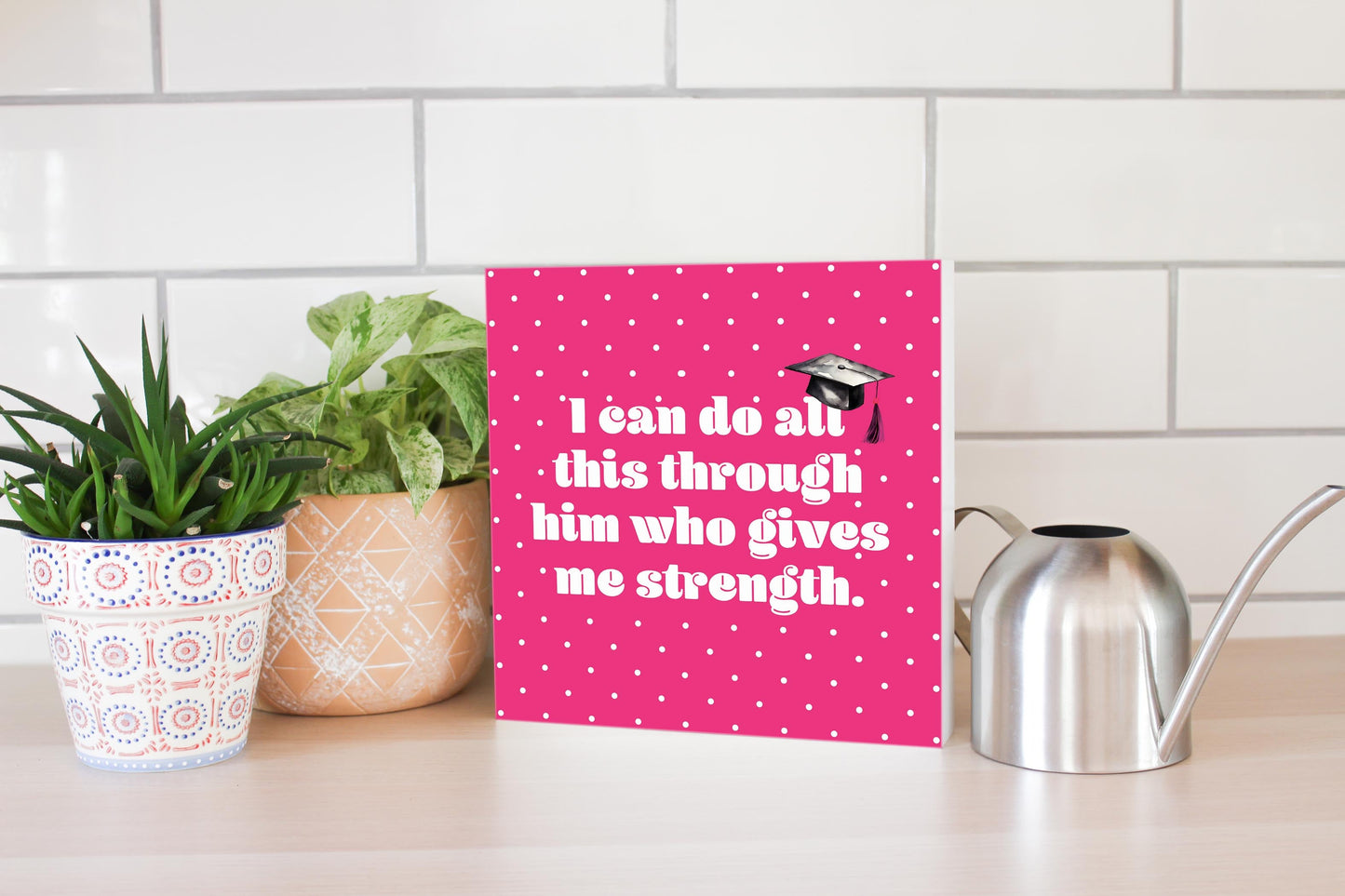 I Can Do All Pink Polka Dot | 10x10