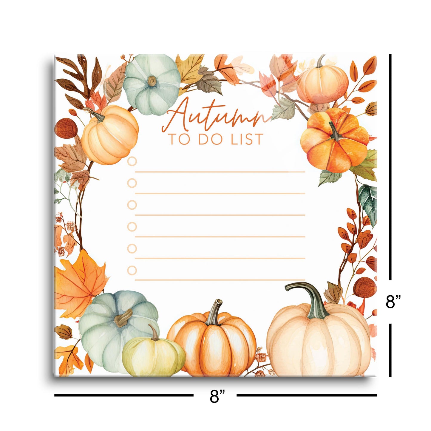 Autumn Pumpkins and Leaves To Do List | 8x8