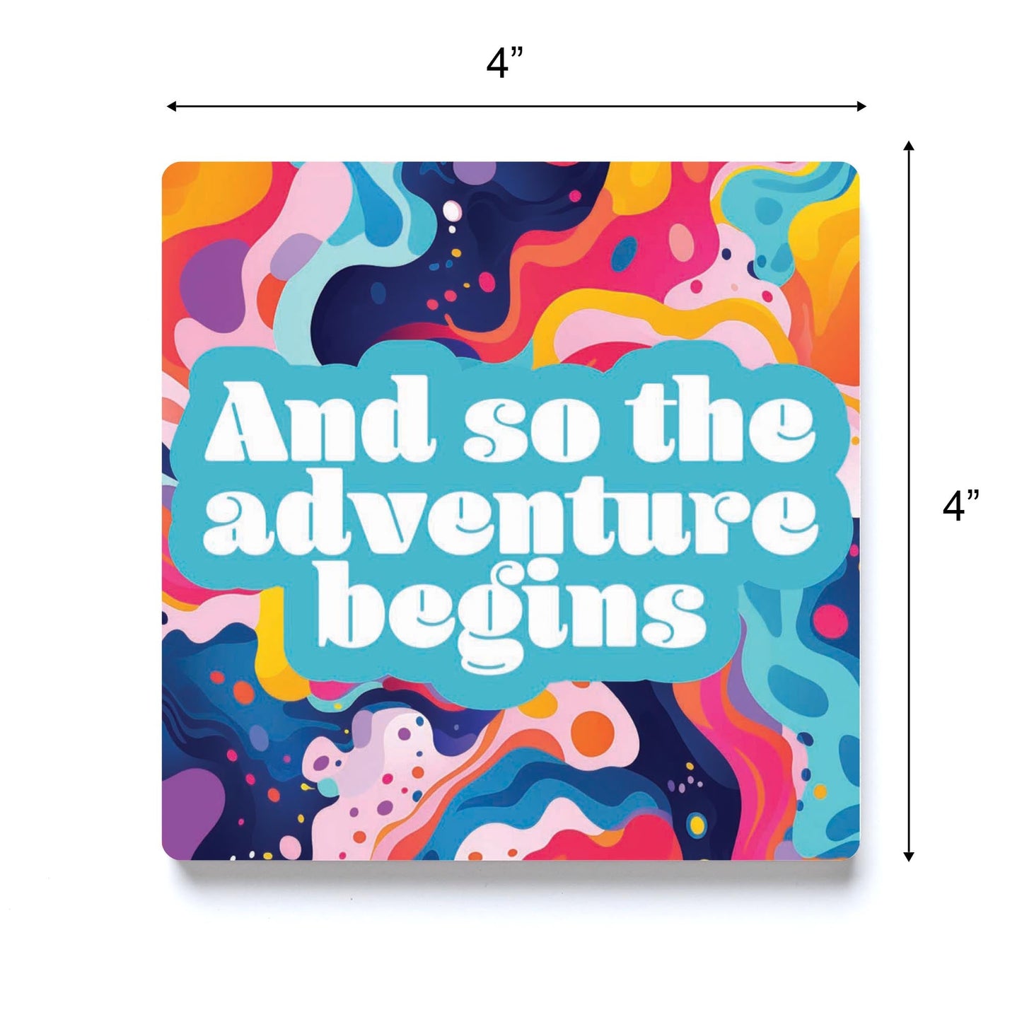 Graduation 2024 Adventure Begins Abstract Fluid | 4x4